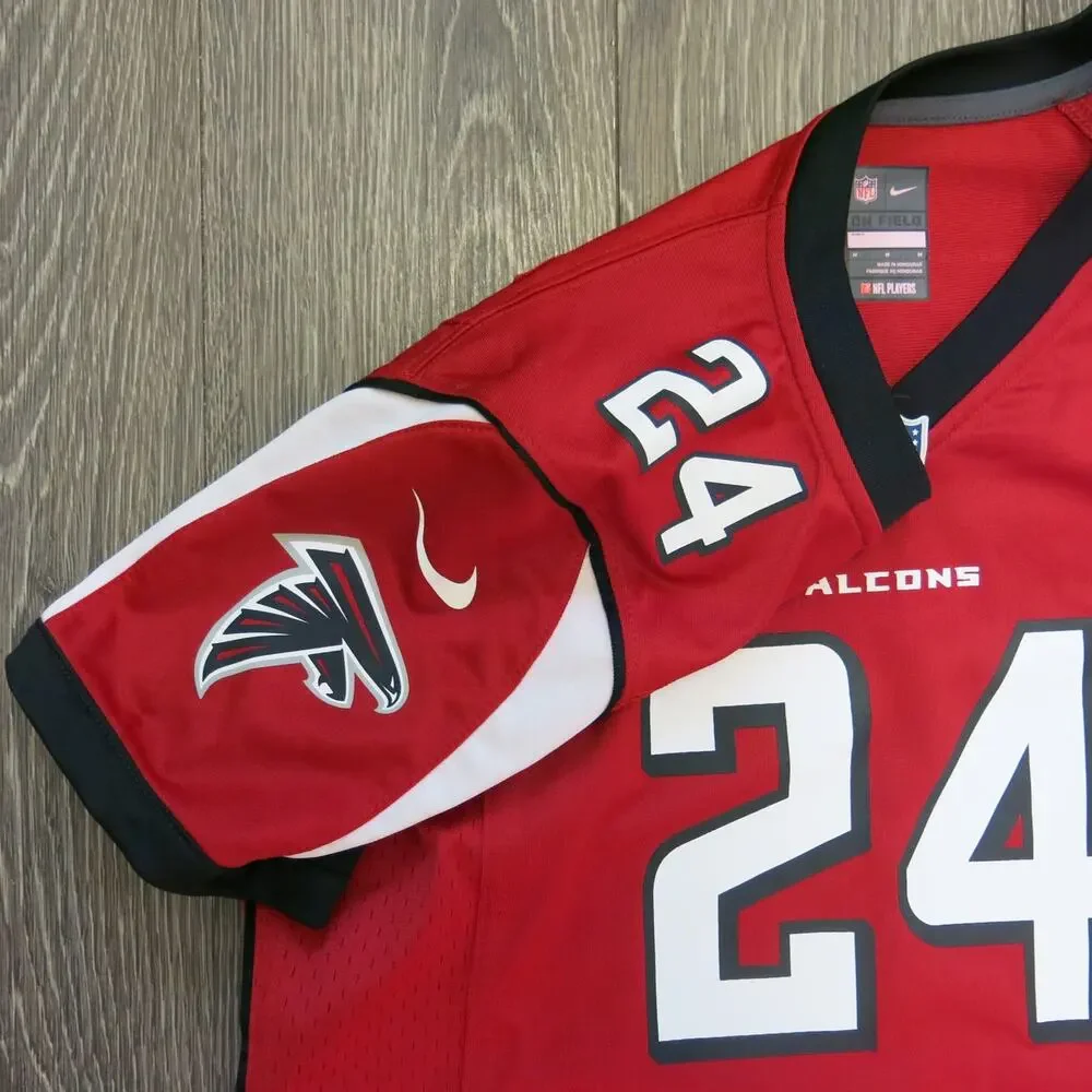 NFL NIKE Atlanta Falcons 24 Devonta Freeman Jersey Size M On Field Red Football